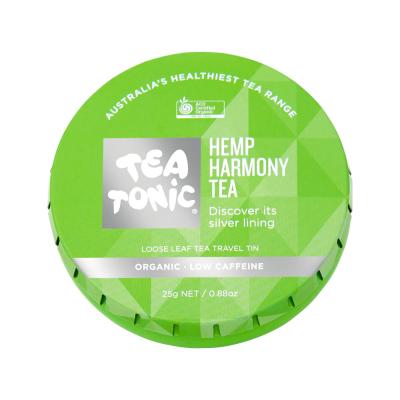 Tea Tonic Organic Hemp Harmony Tea Travel Tin 25g